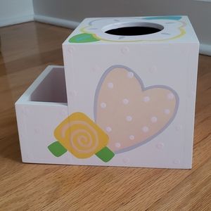 Hand Painted Tissue Box Cover by Tatutina